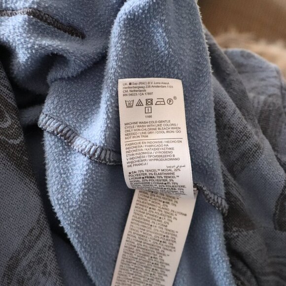 Athleta Girl In Your Element XL/14 Blue Hooded Pocket Pullover Fleece Sweater - Picture 14 of 16
